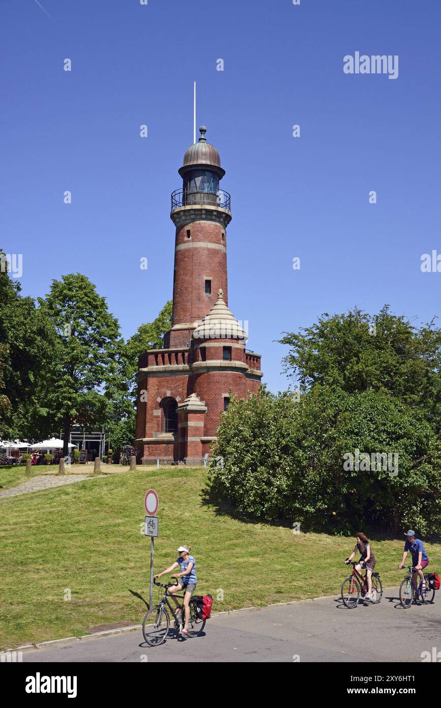 Europa, Deutschland, Schleswig Holstein, Kiel, Kieler Fjord, Ostsee, Leuchtturm Holtenau, Eingang Kieler Kanal, eingeweiht am 21. Juni 1895, Hamburg, Ham Stockfoto