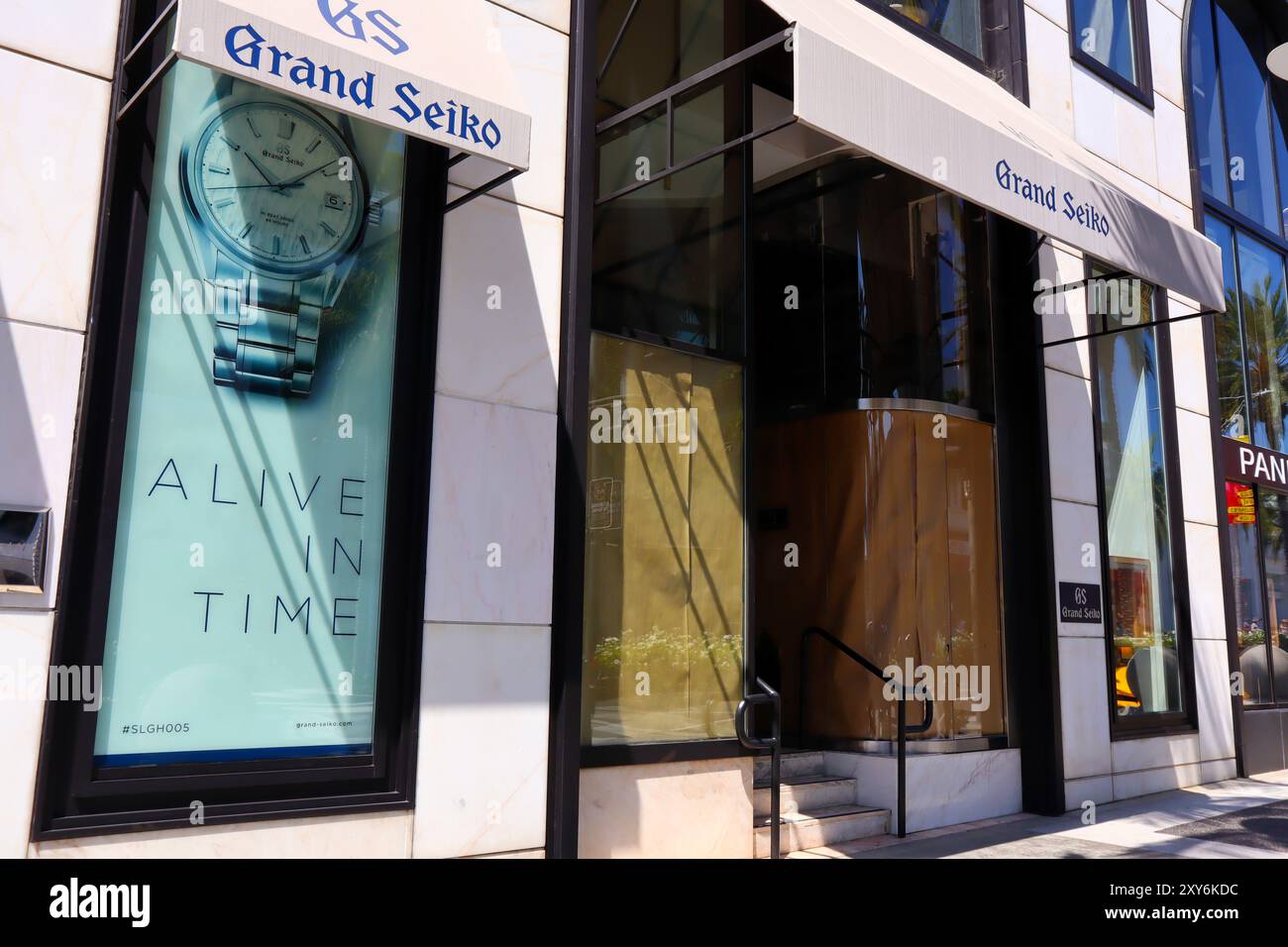 Beverly Hills, Kalifornien: GRAND SEIKO Fashion Store am Rodeo Drive, Beverly Hills Stockfoto