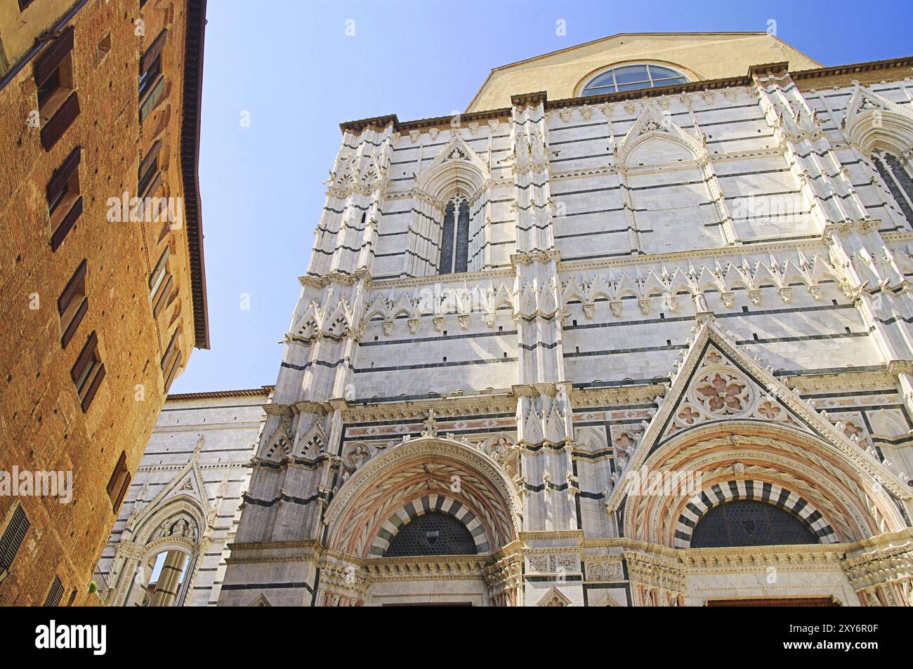 Details Zur Kathedrale Von Siena, Details Zur Kathedrale Von Siena 02 Stockfoto