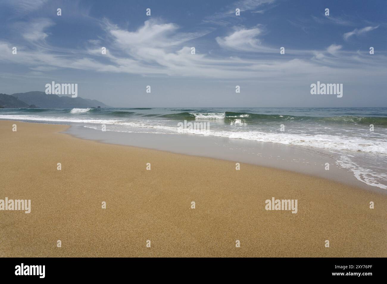 Glyfada Beach auf der Insel Korfu, Griechenland, Europa Stockfoto