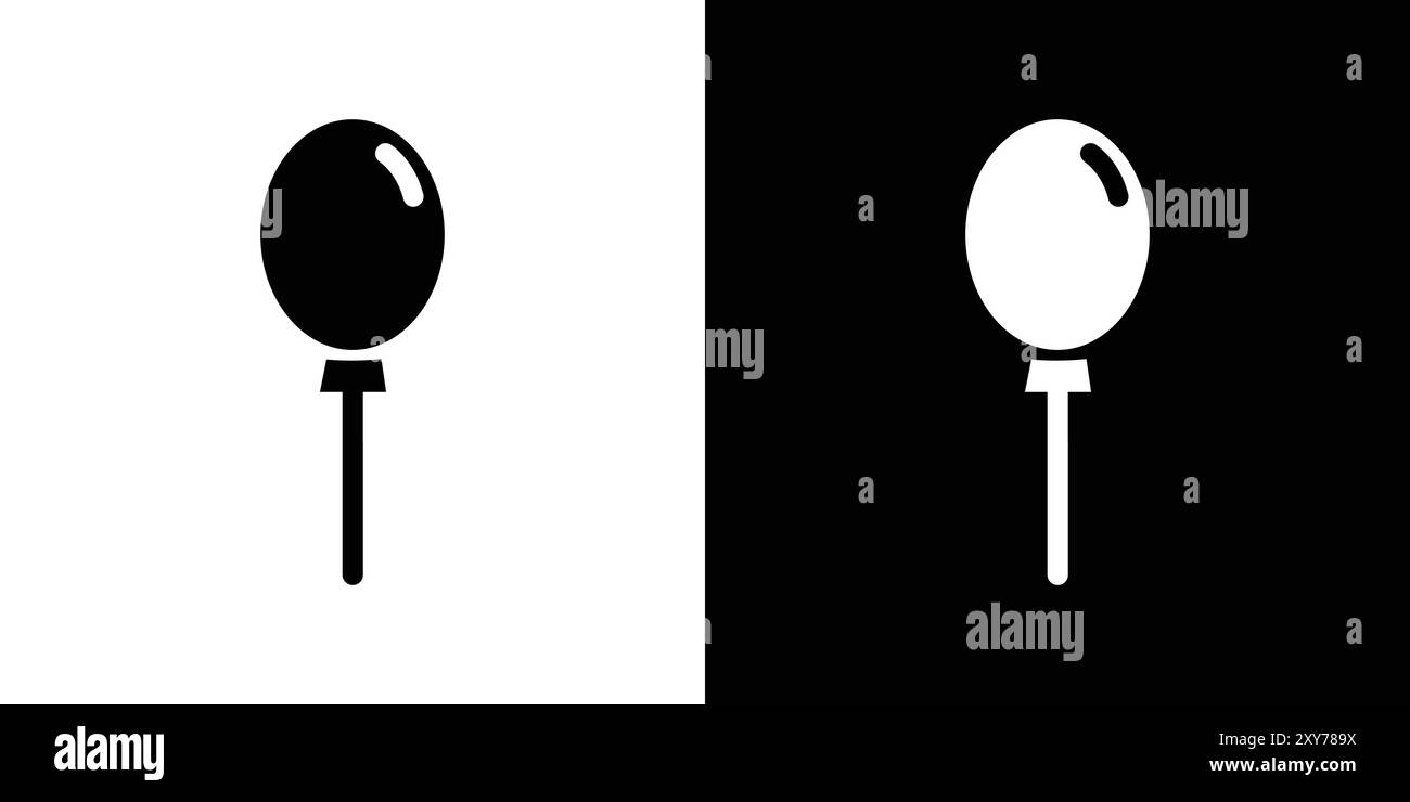 Symbolsatz für das Stücklistensymbol in Schwarzweiß. Einfacher flacher Vektor Stock Vektor