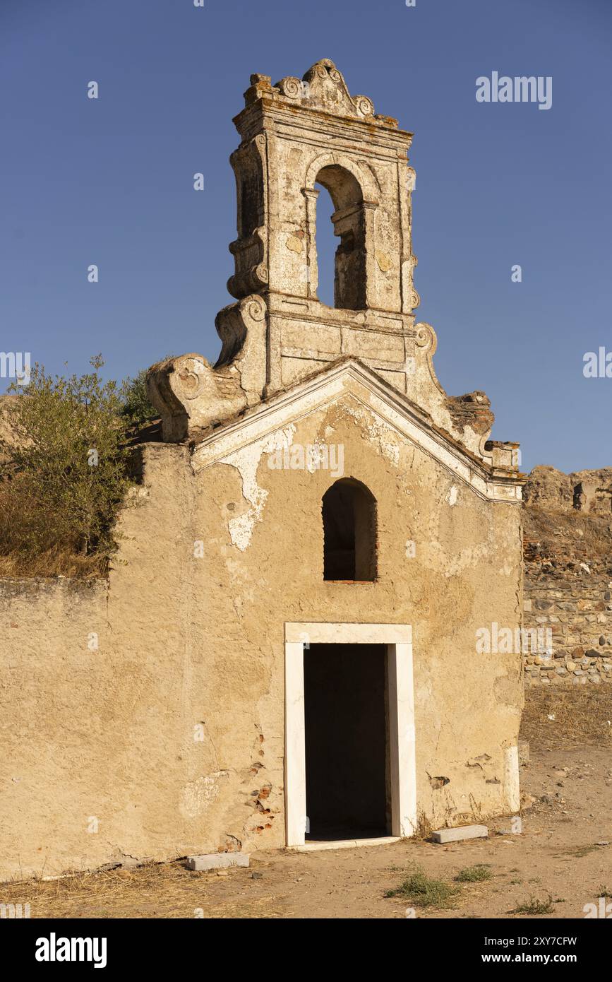 Juromenha wunderschöne Burgruine in Alentejo, Portugal, Europa Stockfoto