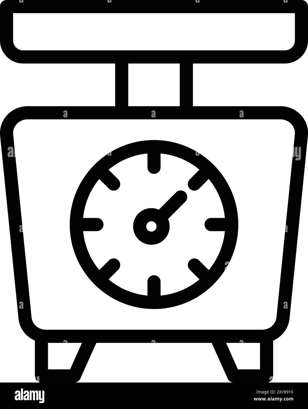 Vektorsymbol für Waage Design-Illustration Stock Vektor