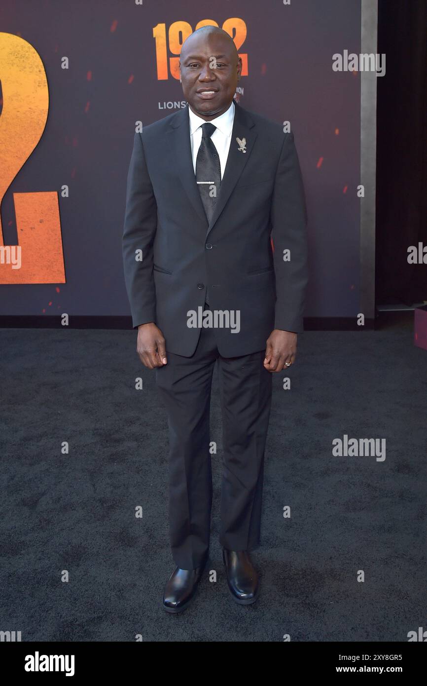 Ben Crump bei der Weltpremiere des Kinofilms '1992' im Regal LA Live. Los Angeles, 27.08.2024 Stockfoto