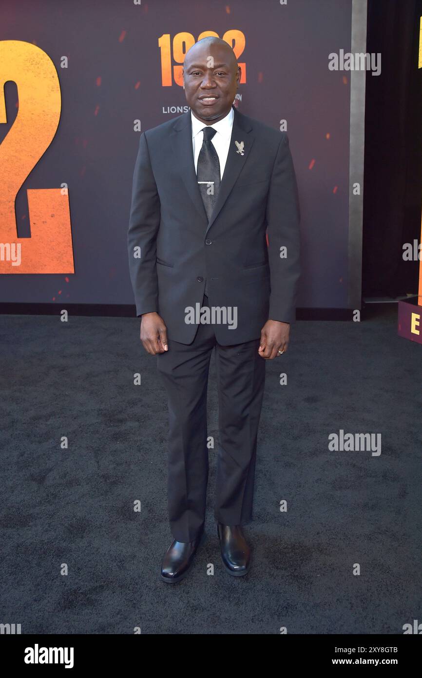 Ben Crump bei der Weltpremiere des Kinofilms '1992' im Regal LA Live. Los Angeles, 27.08.2024 Stockfoto