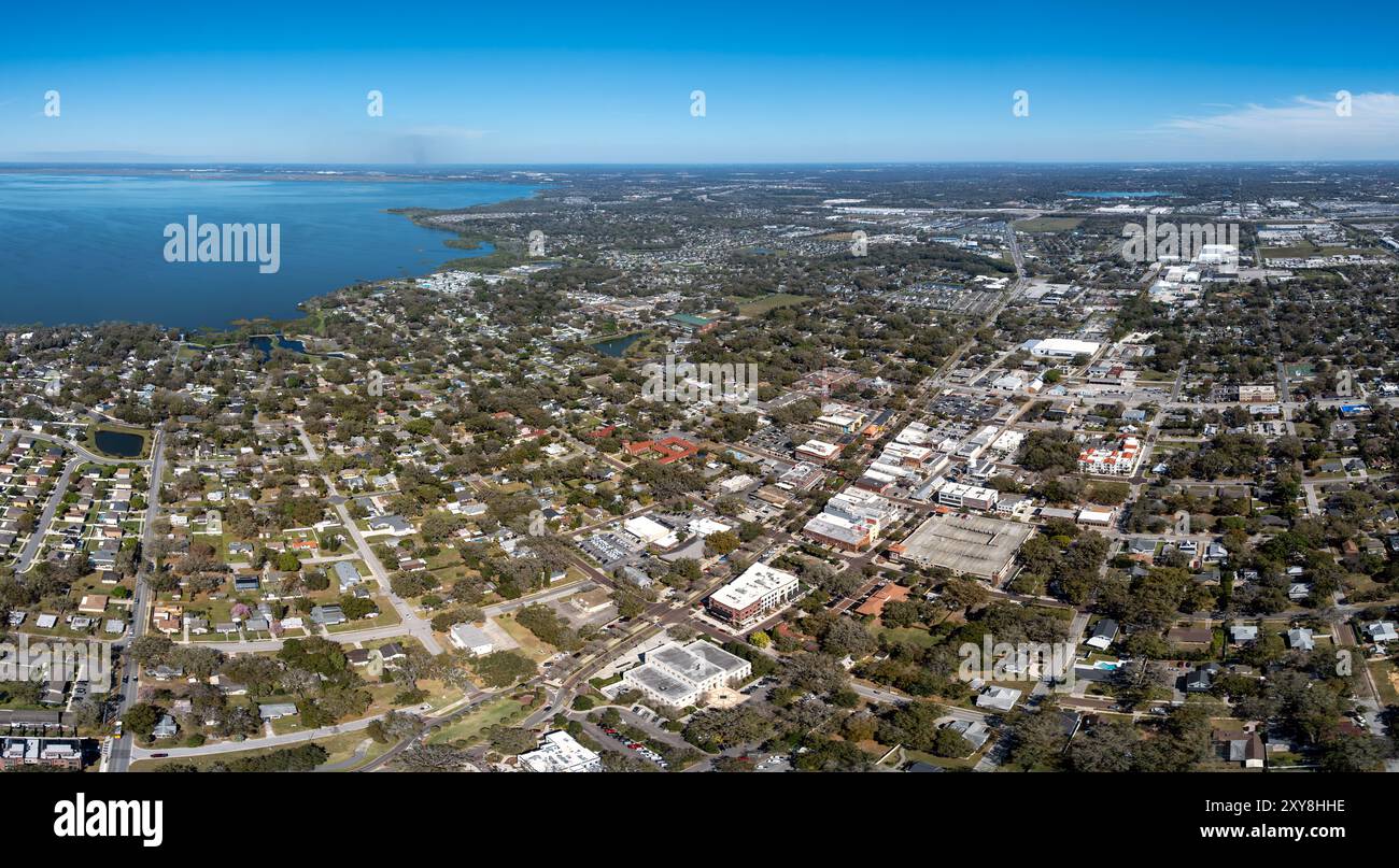 Panoramablick auf Winter Garden, Florida, USA. Februar 2024. Stockfoto