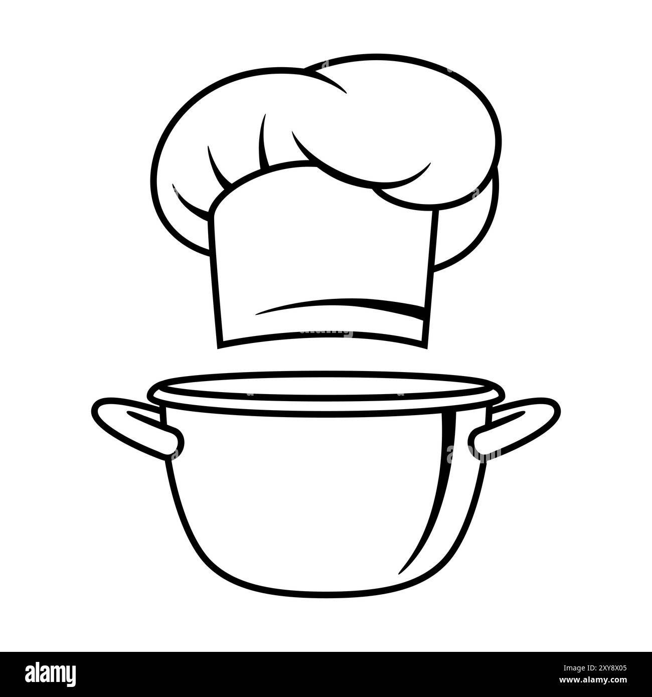 Illustration von Küchenutensilien. Kochutensilien für Zuhause und Restaurant. Stock Vektor