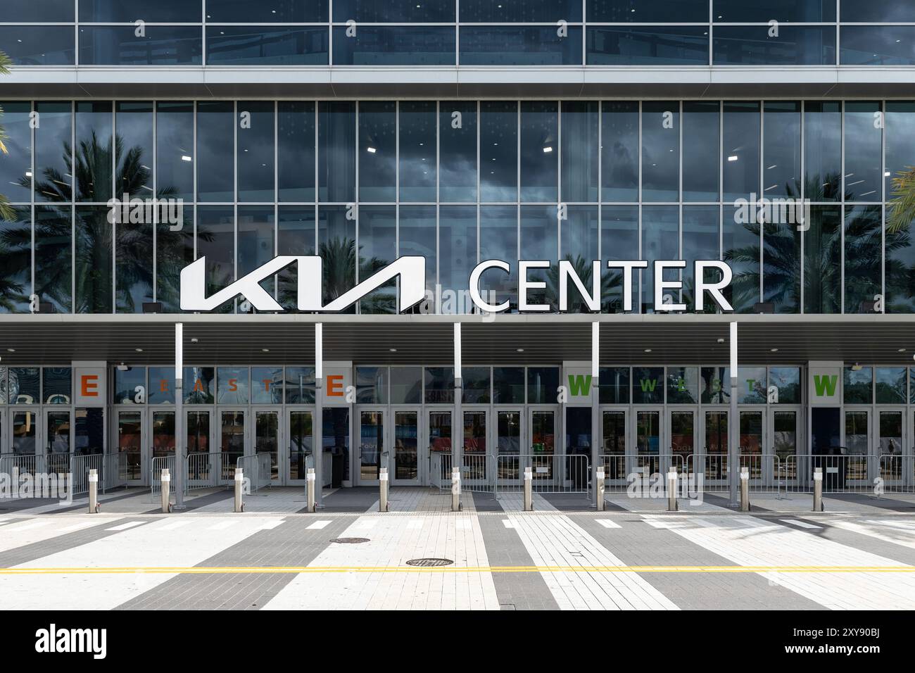 Das Kia Center, ehemals Amway Center, ist eine Mehrzweckarena im Stadtzentrum von Orlando und Heimat des Orlando Magic der NBA. Stockfoto