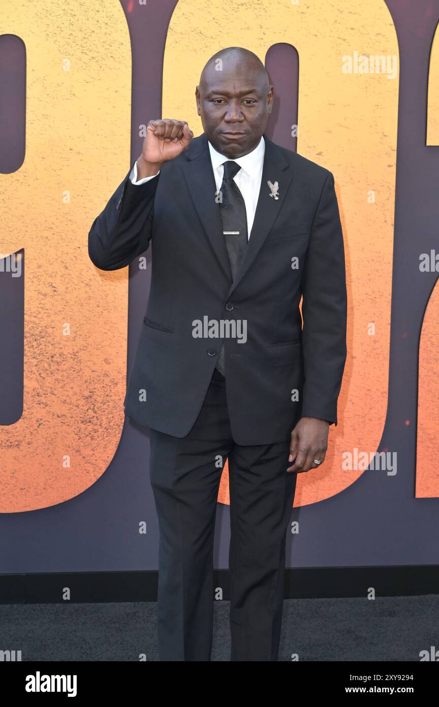 Los Angeles, USA. August 2024. LOS ANGELES, USA. 27. August 2024: Ben Crump bei der Premiere für 1992 im Regal Downtown LA. Bildnachweis: Paul Smith/Alamy Live News Stockfoto