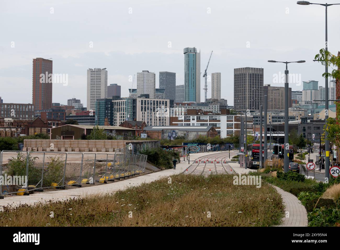Stadtzentrum von Birmingham aus Digbeth, West Midlands, England, Großbritannien Stockfoto