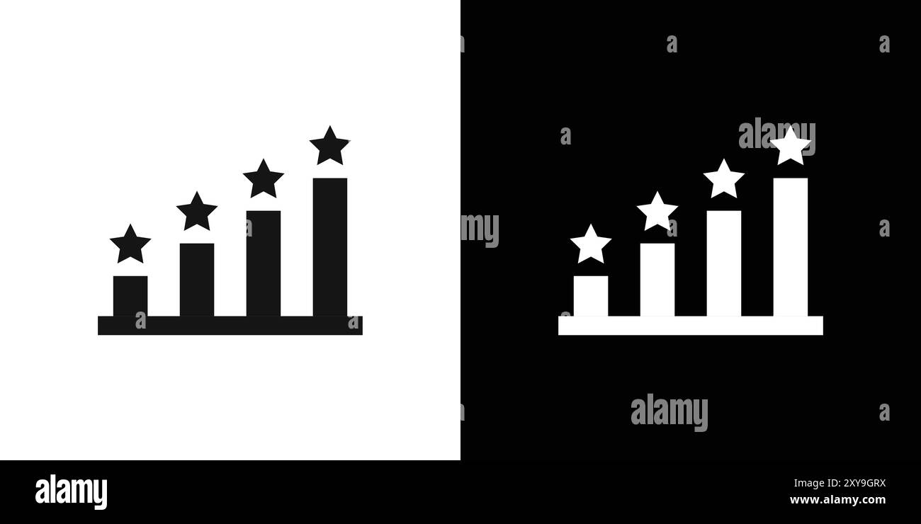 Kunden Produktbewertung Symbol Logo Zeichen Vektorkontur in schwarz-weiß Farbe Stock Vektor