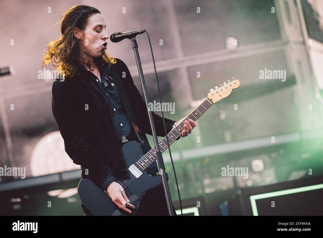 23. August 2024, Leeds, UK: Wels & die Bottlemen treten auf der Hauptbühne des Leeds Festivals 2024 auf. Foto: Thomas Jackson Stockfoto