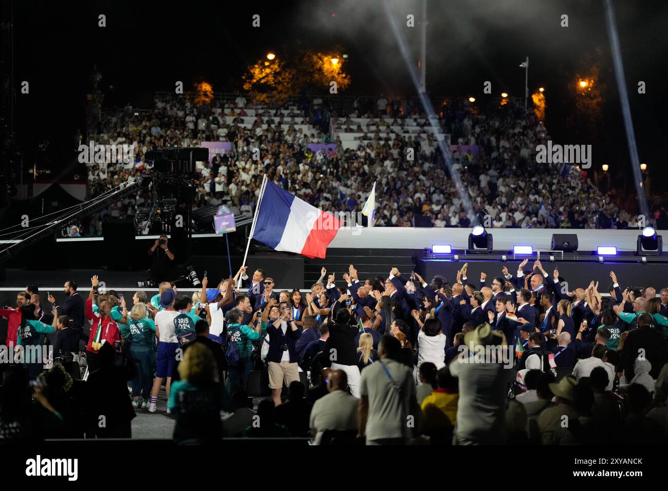 Allgemeine Ansicht, 28. AUGUST 2024 Eröffnungszeremonie der Paralympischen Spiele 2024 in La Concorde in Paris, Frankreich. (Foto: SportsPressJP/AFLO) Stockfoto