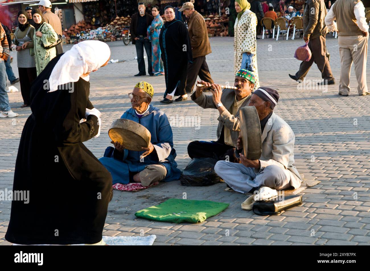 Straßenkünstler in Meknès, Marokko. Stockfoto