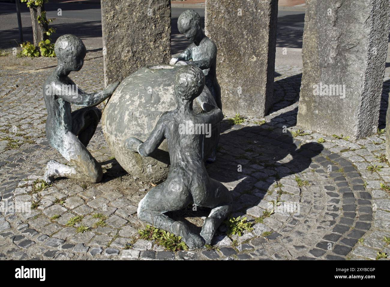 Brunnen in Schoetmar Stockfoto