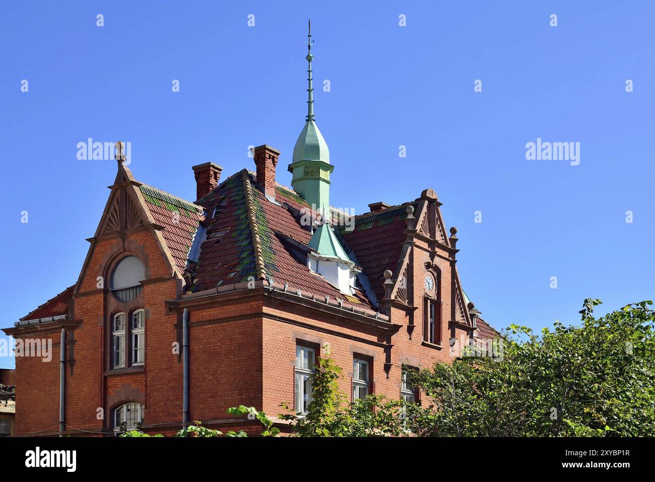 Altes deutsches Haus. Stadt Zelenogradsk (vor 1946 Cranz), Region Kaliningrad, Russland, Europa Stockfoto