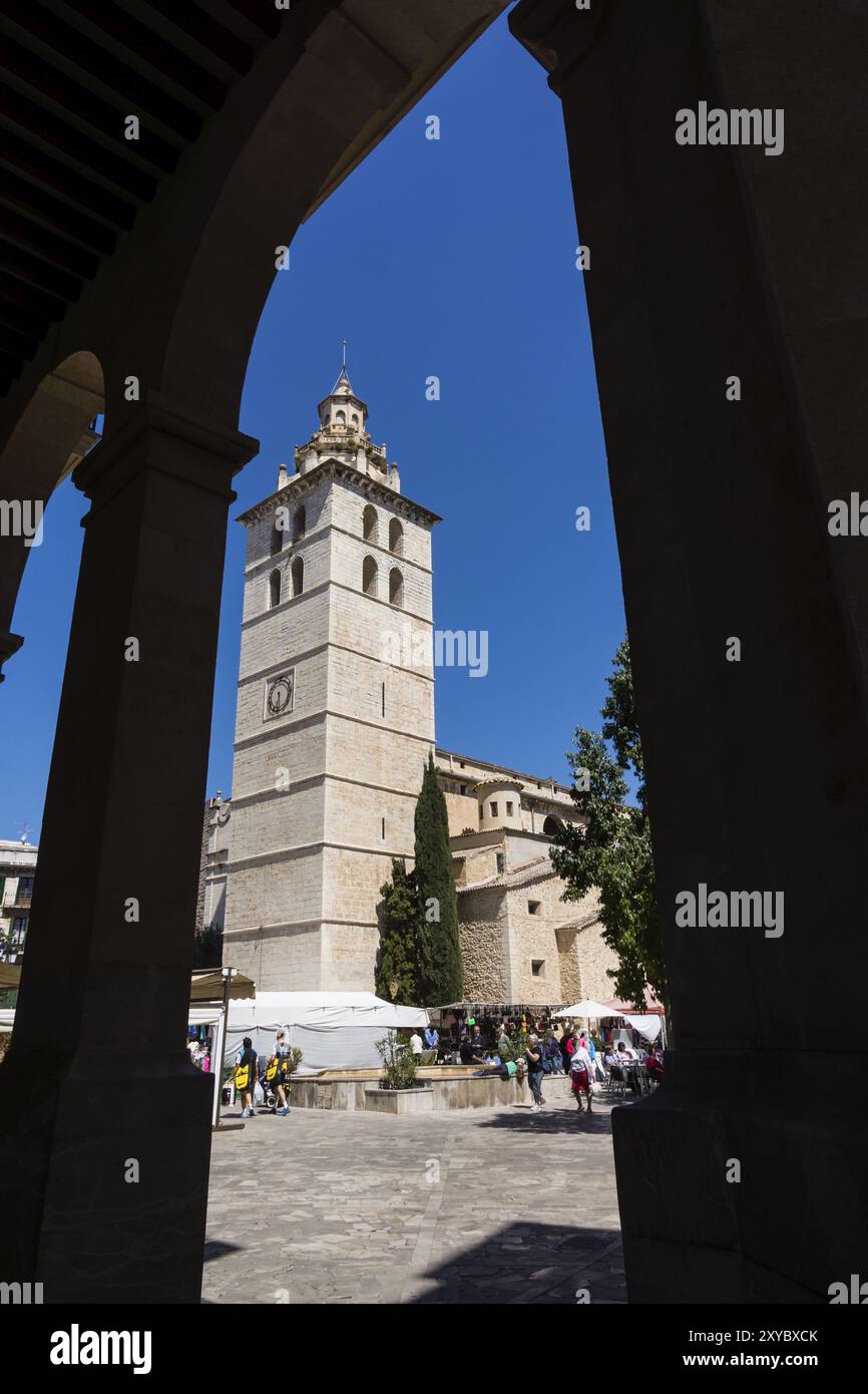 Iglesia de Santa Maria la Mayor, Inka, Mallorca, balearen, spanien Stockfoto