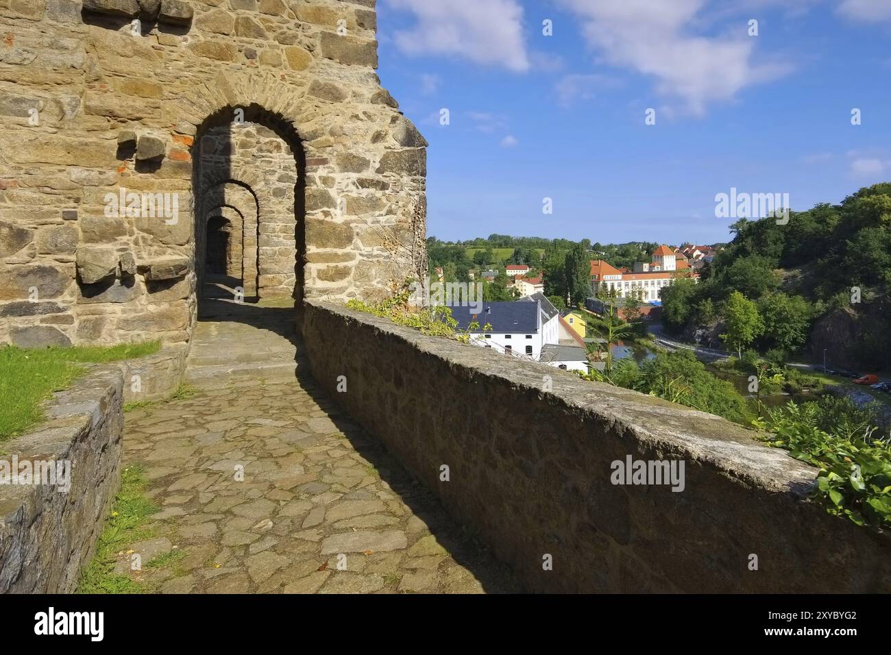 Bautzen Nicolaikirchenruine, Ruine St. Nikolai Kirche, Bautzen, Sachsen, Oberlausitz in Deutschland Stockfoto