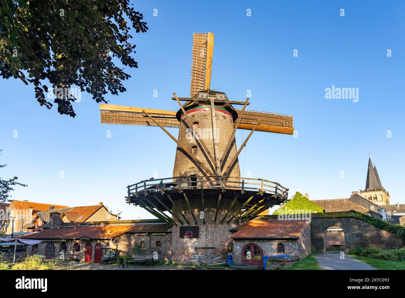 Die Kriemhildmühle in Xanten, Niederrhein, Nordrhein-Westfalen, Deutschland, Europa | die Kriemhildmühle in Xanten, Niederrhein, Nordrhein-West Stockfoto