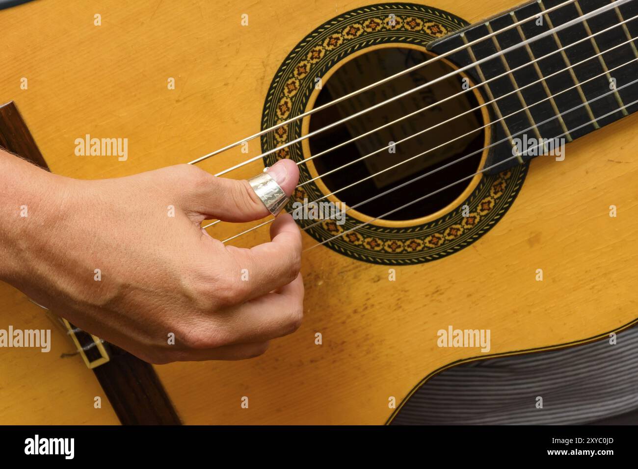 Sieben string Gitarre, traditionelle Samba und Chorinho Instrument, brasilianischen Musikstilen Stockfoto