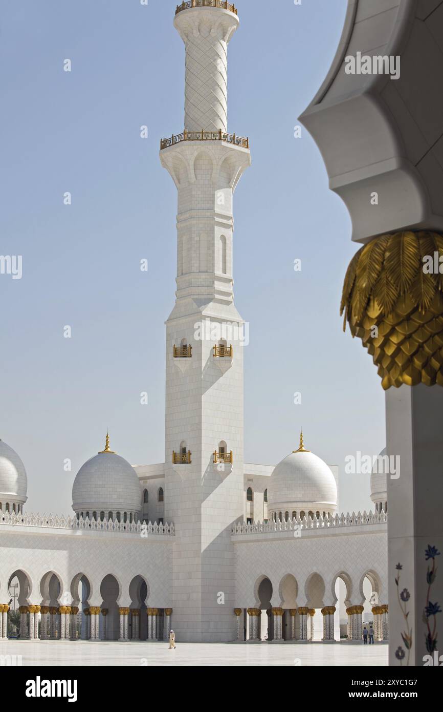 Scheich-Zayed-Moschee in Abu Dhabi Stockfoto