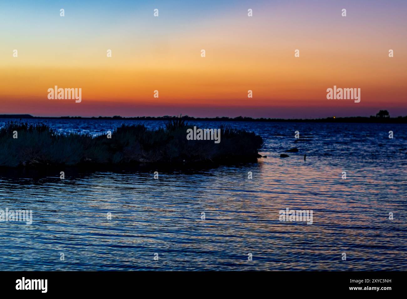 Sommer Sonnenuntergang Lefkada Stockfoto