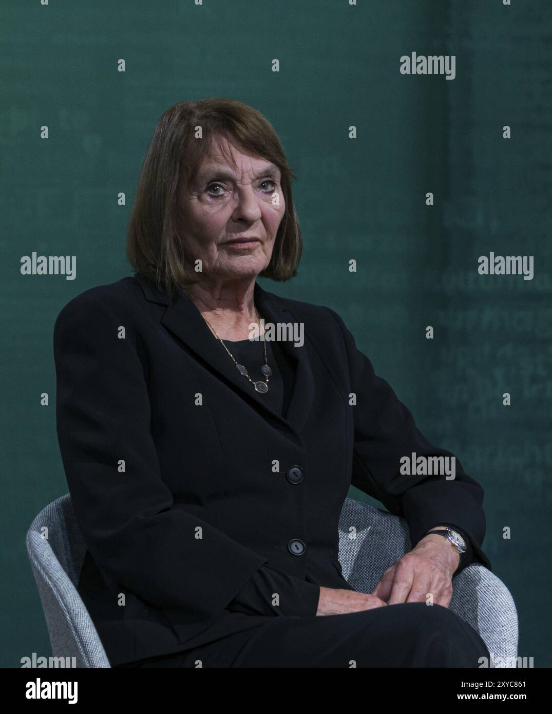 FRANKFURT AM MAIN, 20. Oktober 2023: Monika Maron (*1941, deutsche Schriftstellerin) auf der 75. Frankfurter Buchmesse, Europa Stockfoto