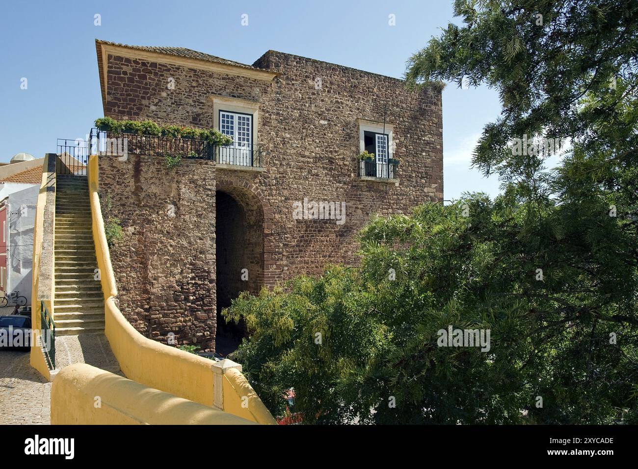 Historisches Gebäude, Silves, Portugal, Europa Stockfoto