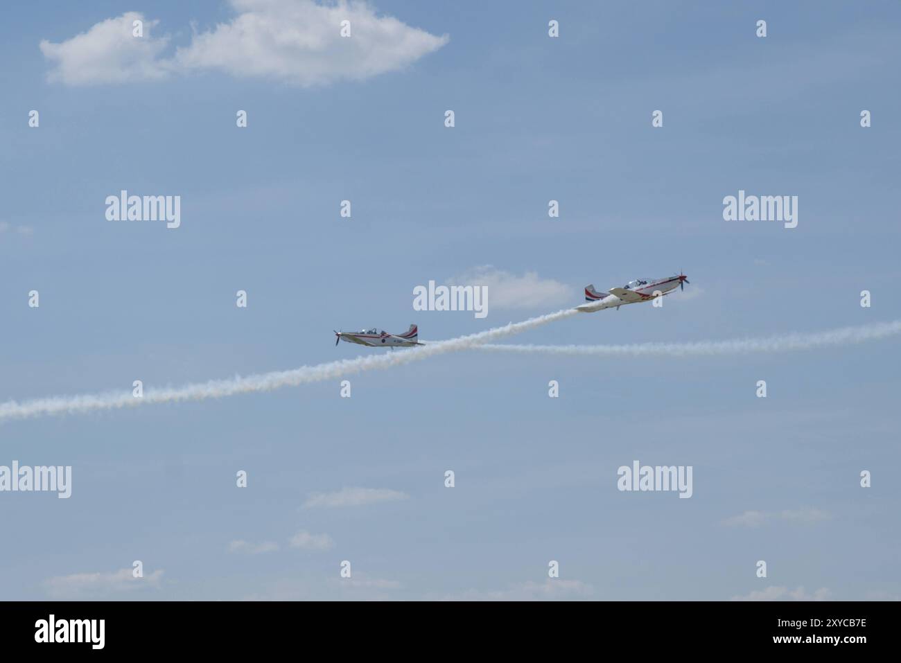 Kroatisches Kunstflugteam der Luftwaffe „The Wings of Storm (Krila Oluje)“ Stockfoto