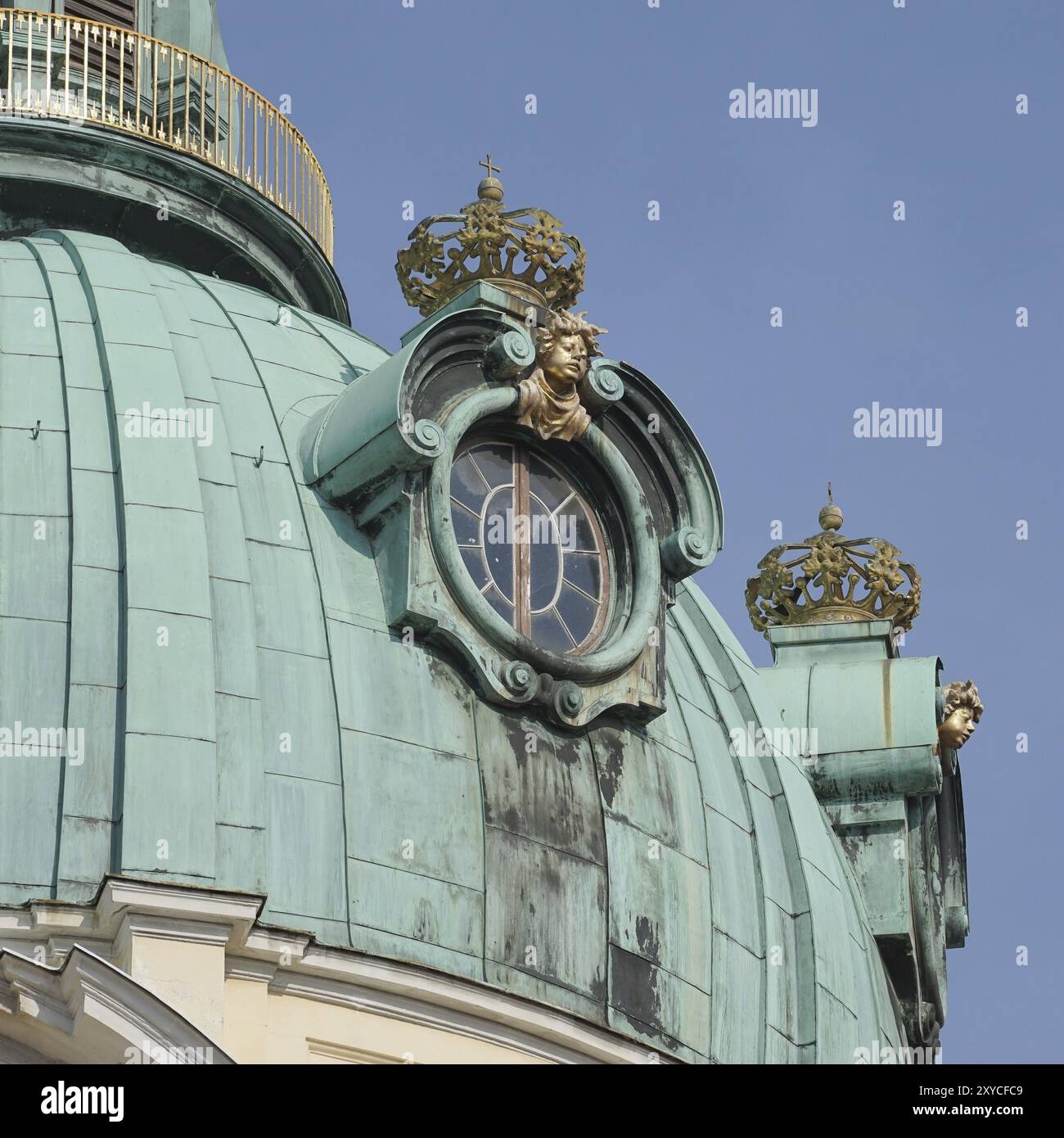 Berlin, Deutschland, 15. September 2014 : Nahaufnahme eines Teils des Schlosses Charlottenburg in Berlin am 15. September 2014, Europa Stockfoto