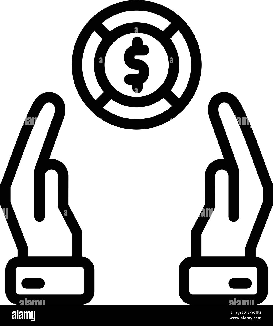 Charity Vector Icon Design Illustration Stock Vektor