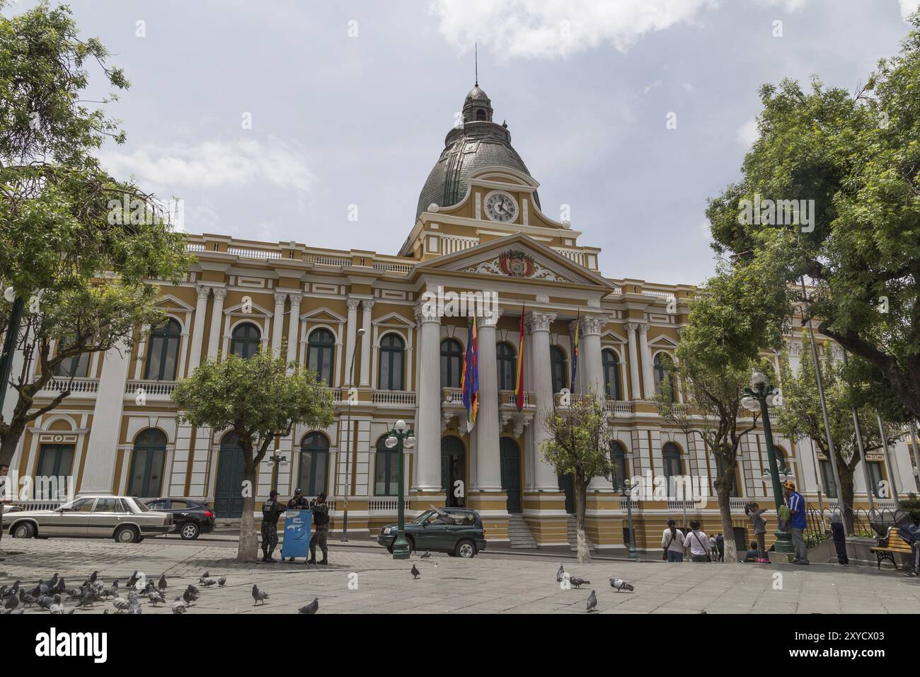 La Paz, Bolivien, 24. Oktober 2015: Der Präsidentenpalast in Bolivien#39, der Hauptstadt Südamerikas Stockfoto