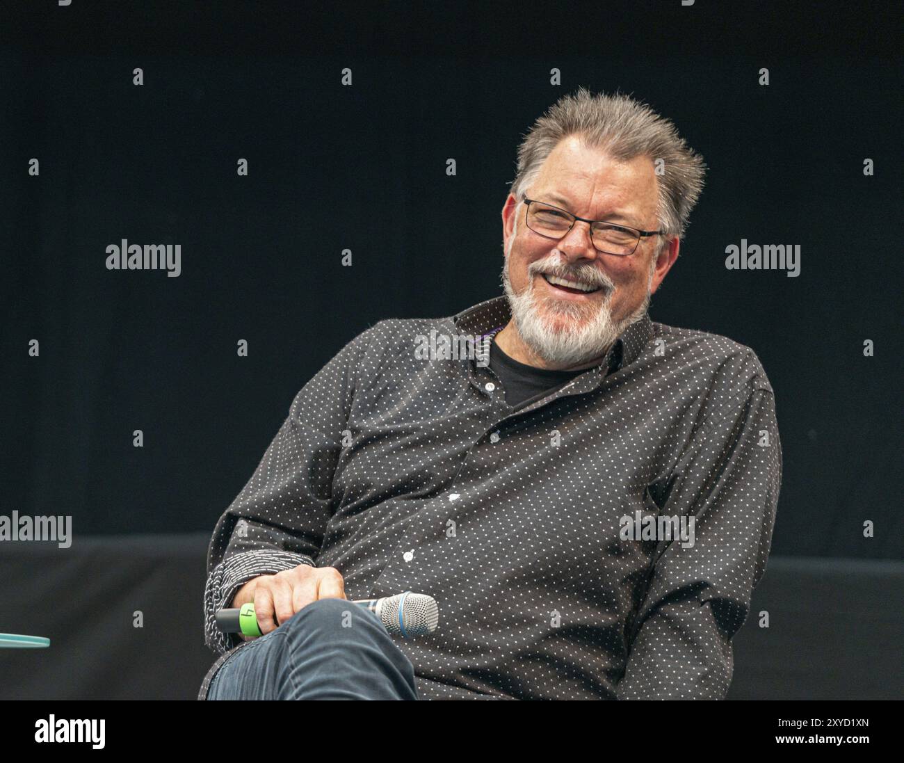 STUTTGART, 29. Juni 2019: Jonathan Frakes (*1952, Schauspieler, Regisseur) auf der Comic Con Germany Stuttgart, einer zweitägigen Fankonvention Stockfoto