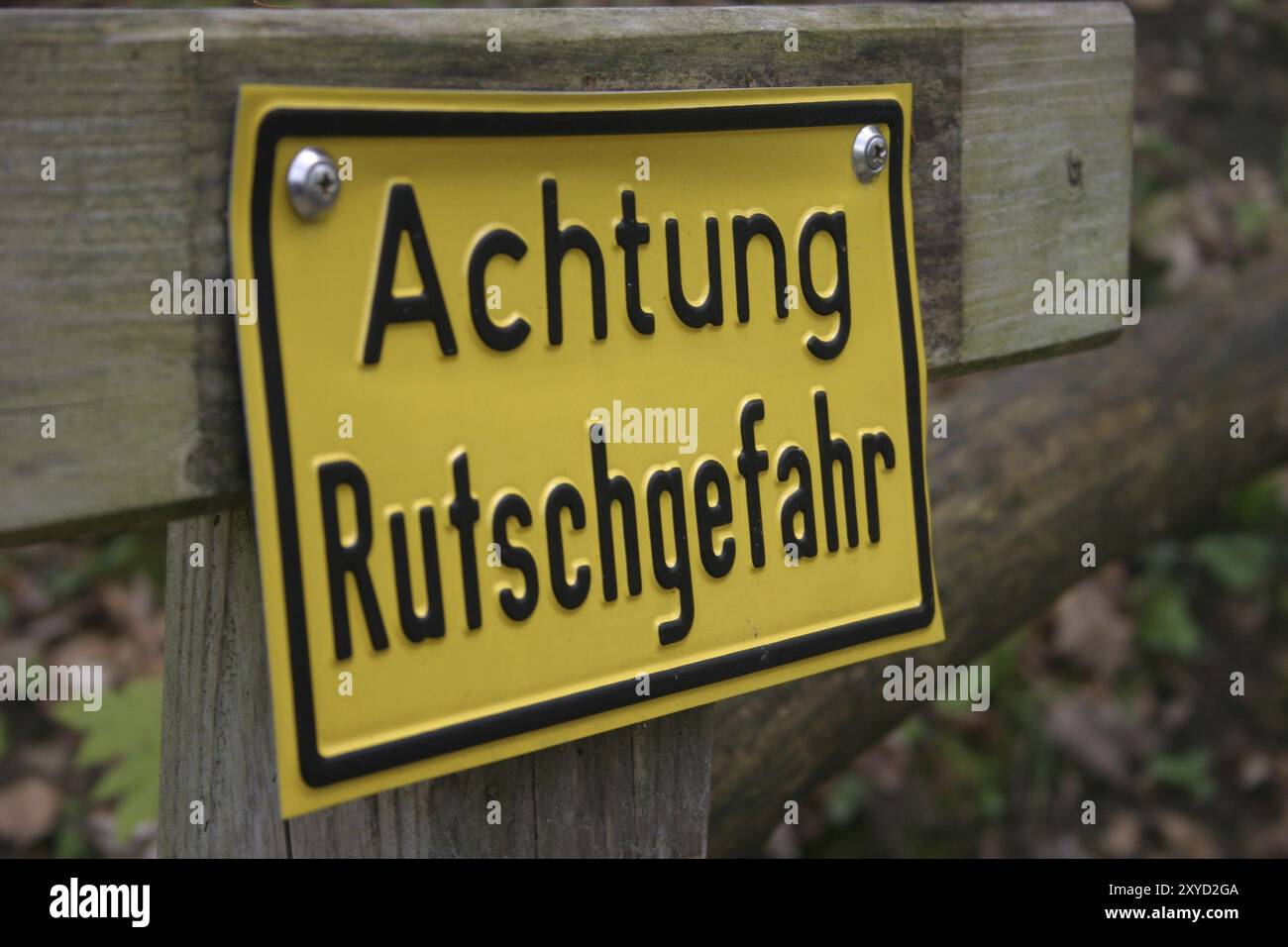 Rutschgefahr Stockfoto