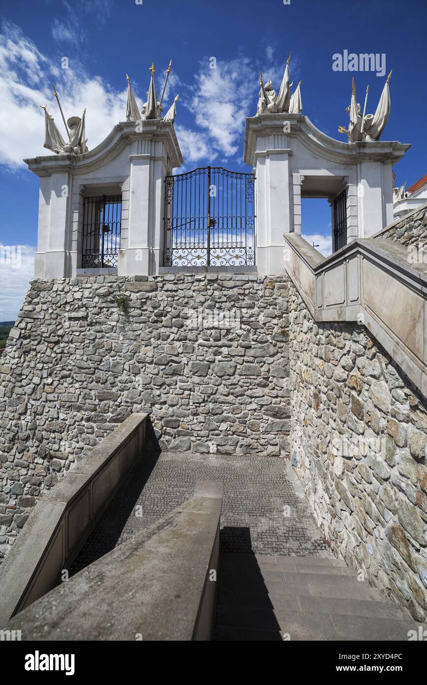 Nicholas Tor der Burg von Bratislava in der Slowakei Stockfoto