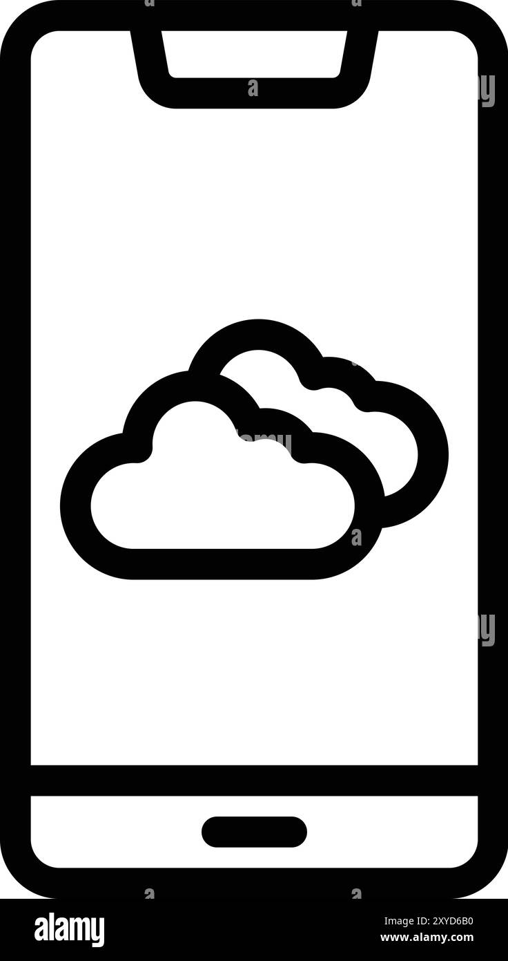 Wetter-App Vektor-Symbol Design Illustration Stock Vektor Wetter-App Vektor-Symbol Design Illustration Stock Vektor