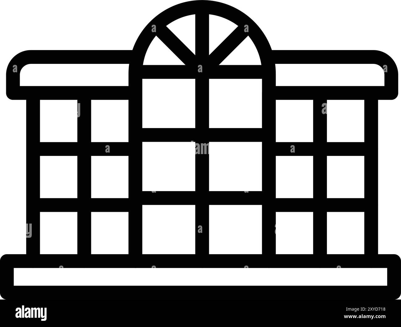 Fenstervektor-Symbol Design-Illustration Stock Vektor