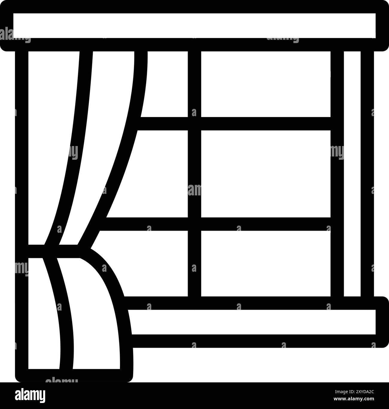 Fenstervektor-Symbol Design-Illustration Stock Vektor