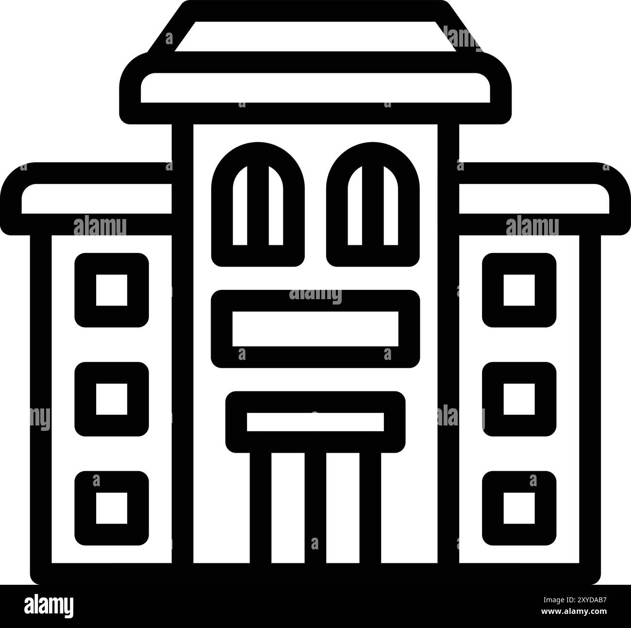 Hotel Vektor Icon Design Illustration Stock Vektor