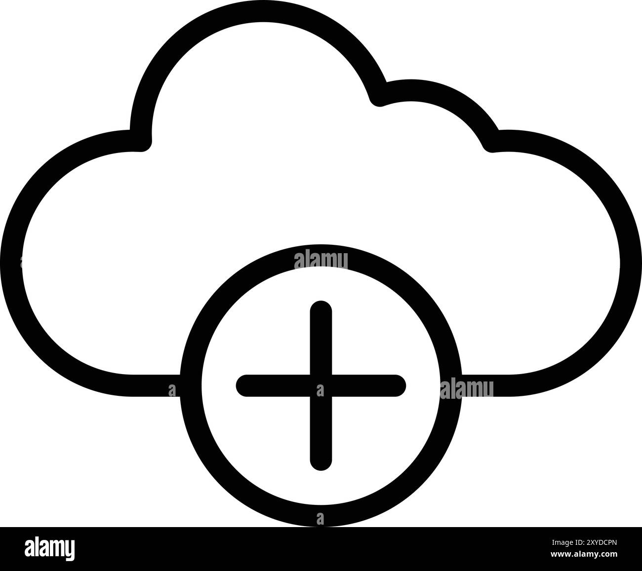 Vektorsymbol Konstruktionsillustration Hinzufügen Stock Vektor