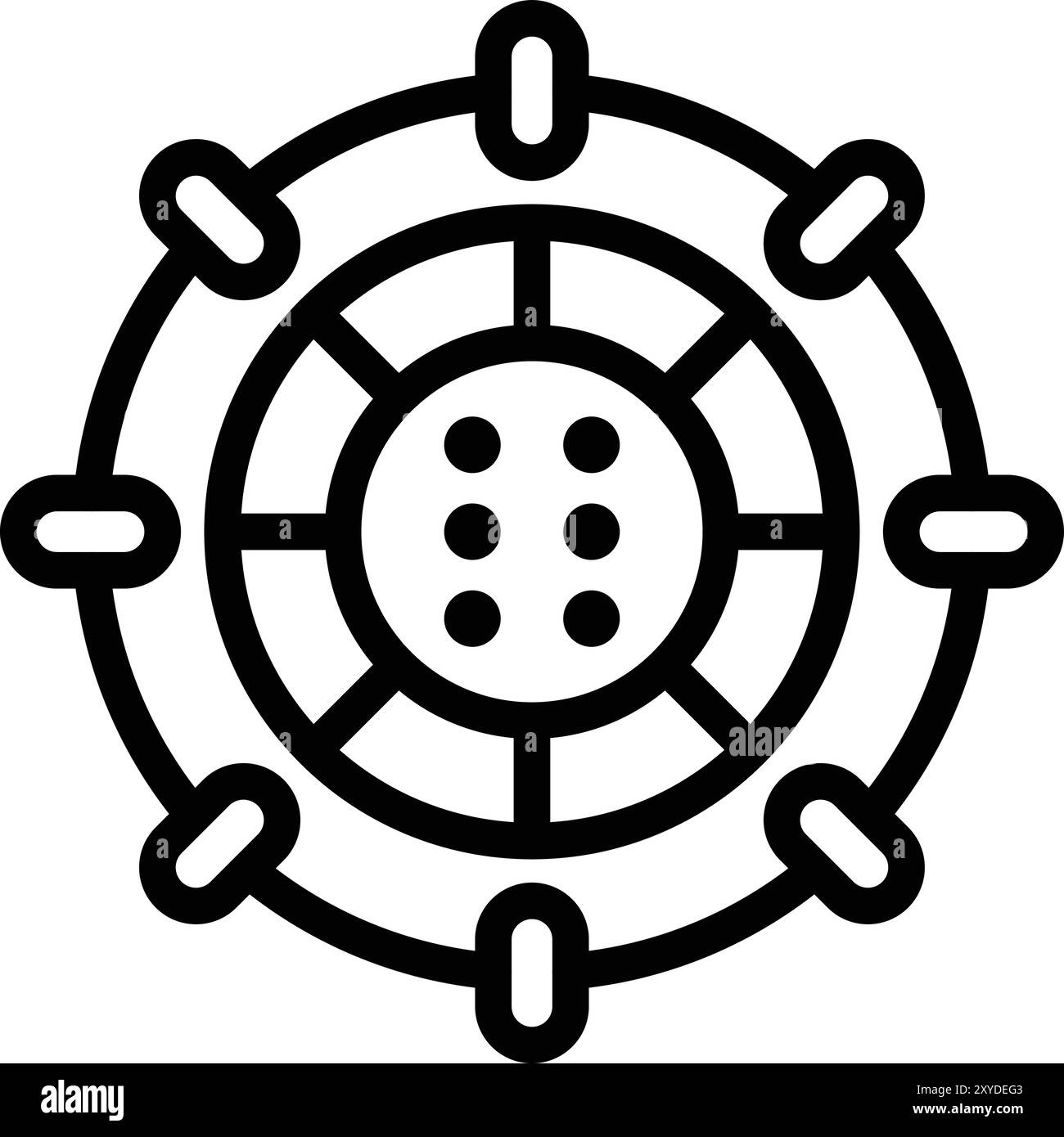 Stargate Vector Icon Design Illustration Stock Vektor