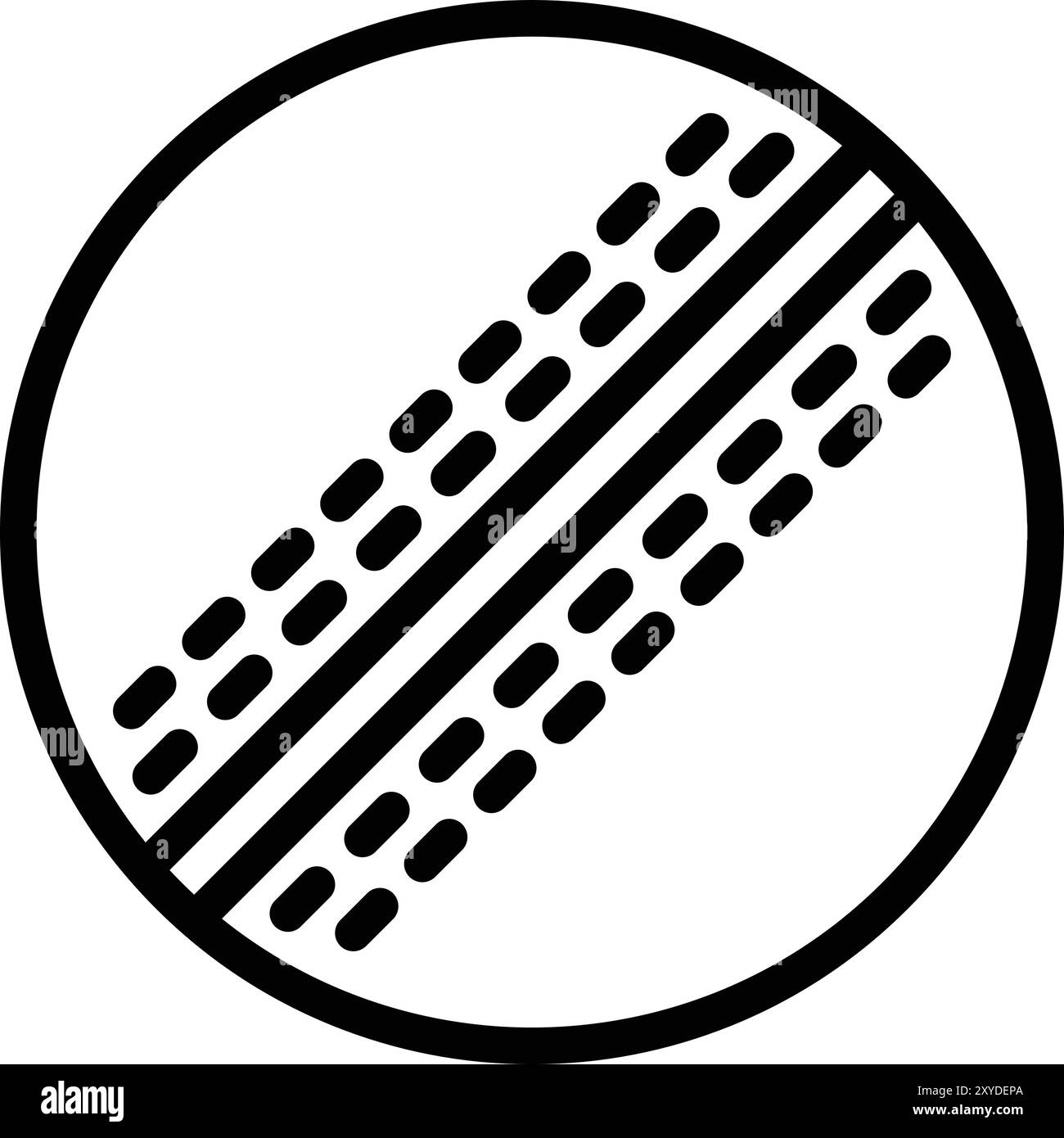 Cricket Ball Vektor Symbol Design Illustration Stock Vektor