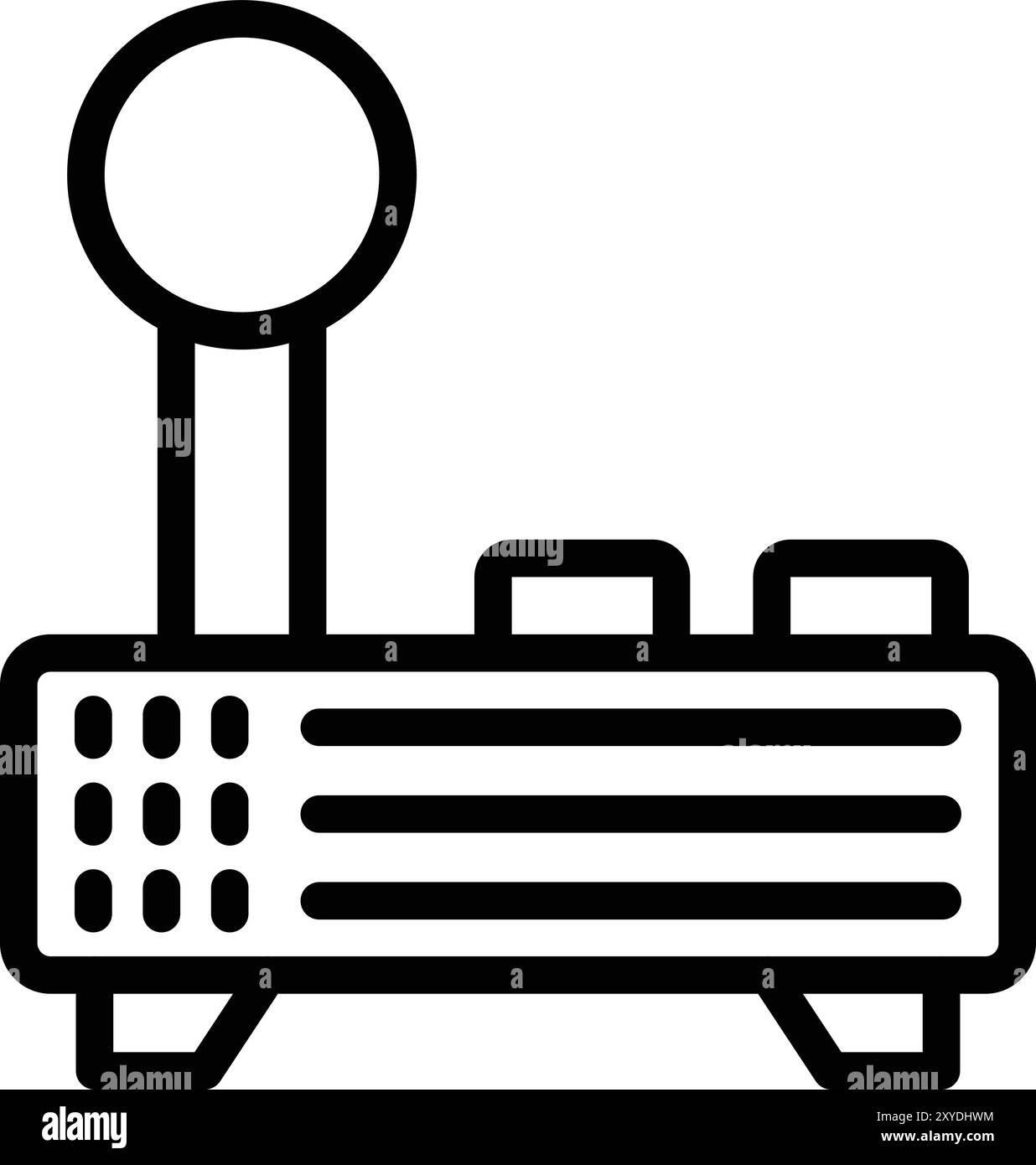 Joystick-Vektor-Symbol Konstruktionsabbildung Stock Vektor