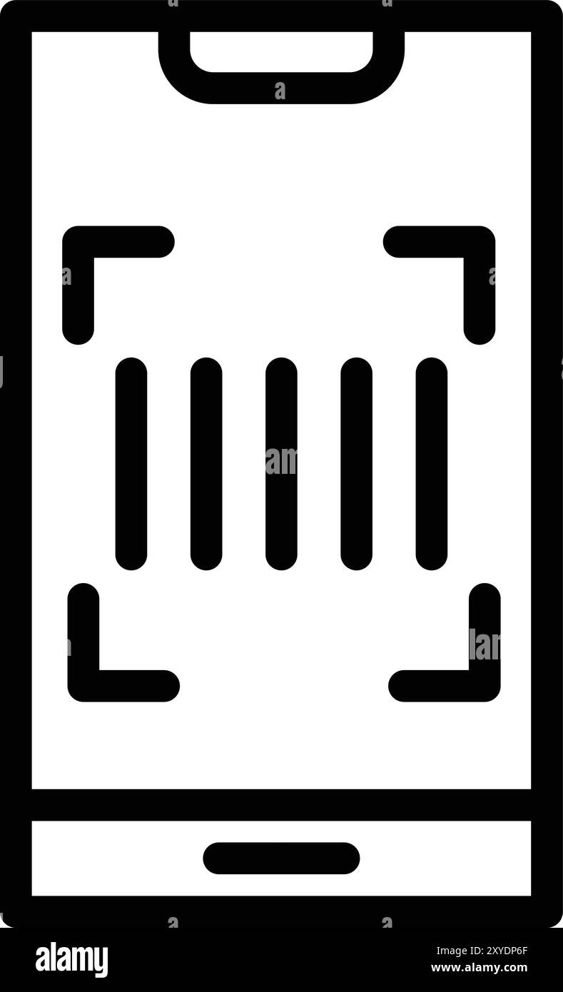 Strichcode-Vektor-Symbol Design-Illustration Stock Vektor