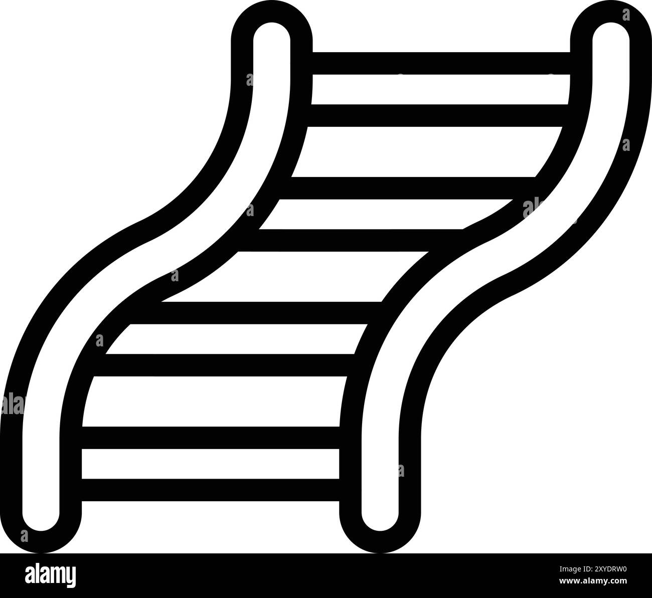 Eisenbahnstraße Vektor-Symbol Design-Illustration Stock Vektor