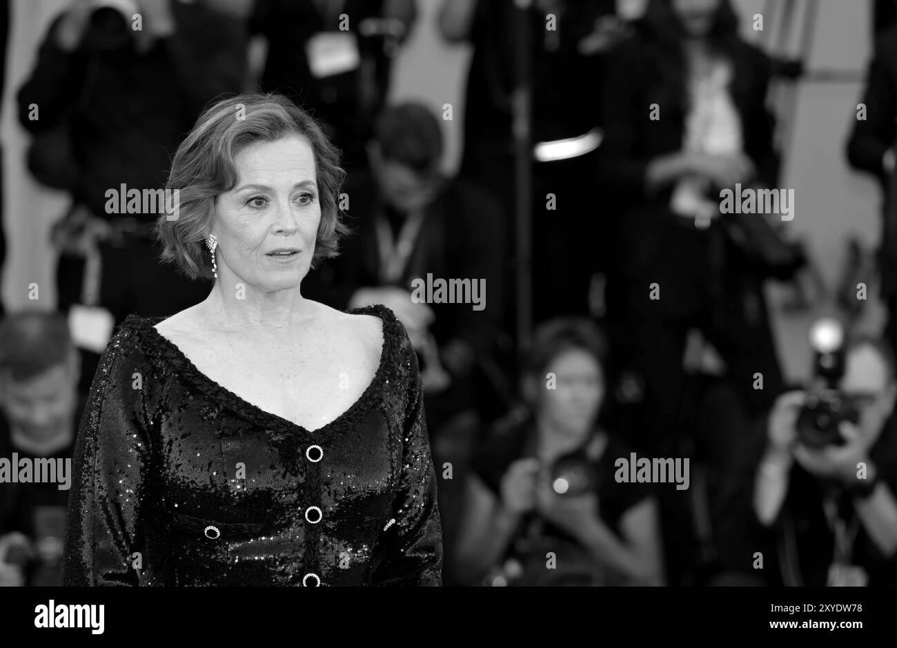 Am 28. August nimmt Sigourney Weaver am 81. Filmfestival von Venedig 2024 Teil. Stockfoto