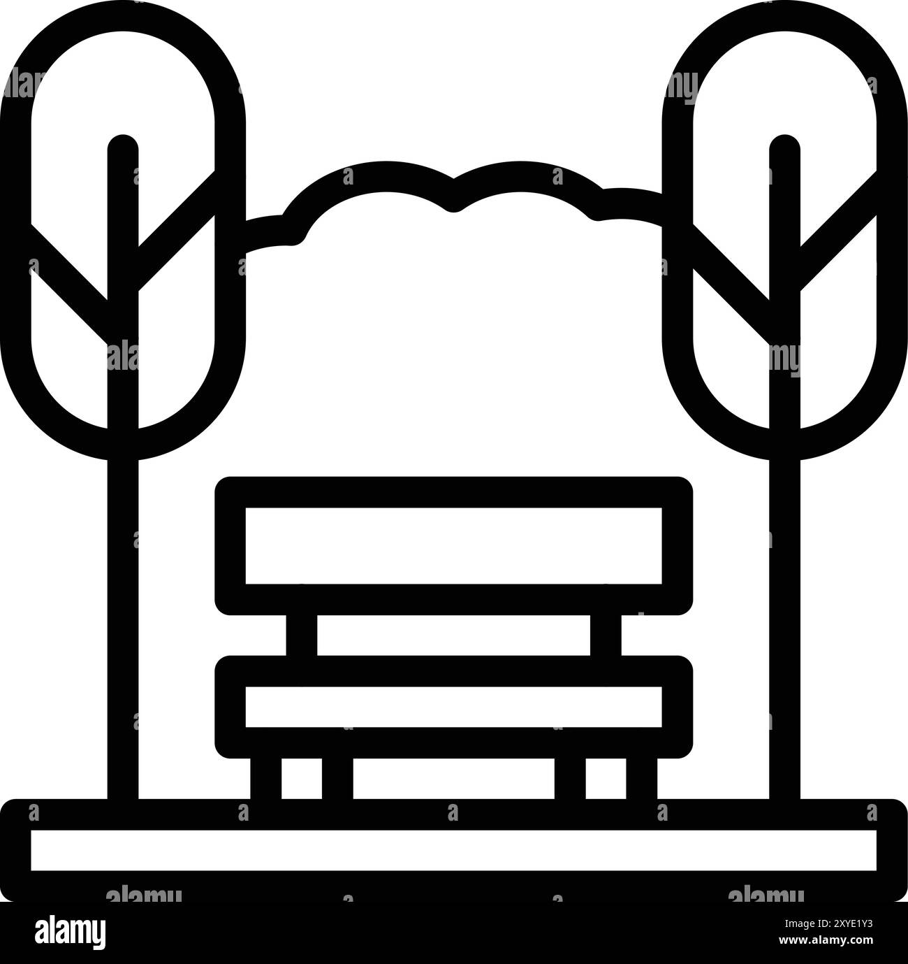 Symbol „Tischvektor“ Konstruktionsdarstellung Stock Vektor
