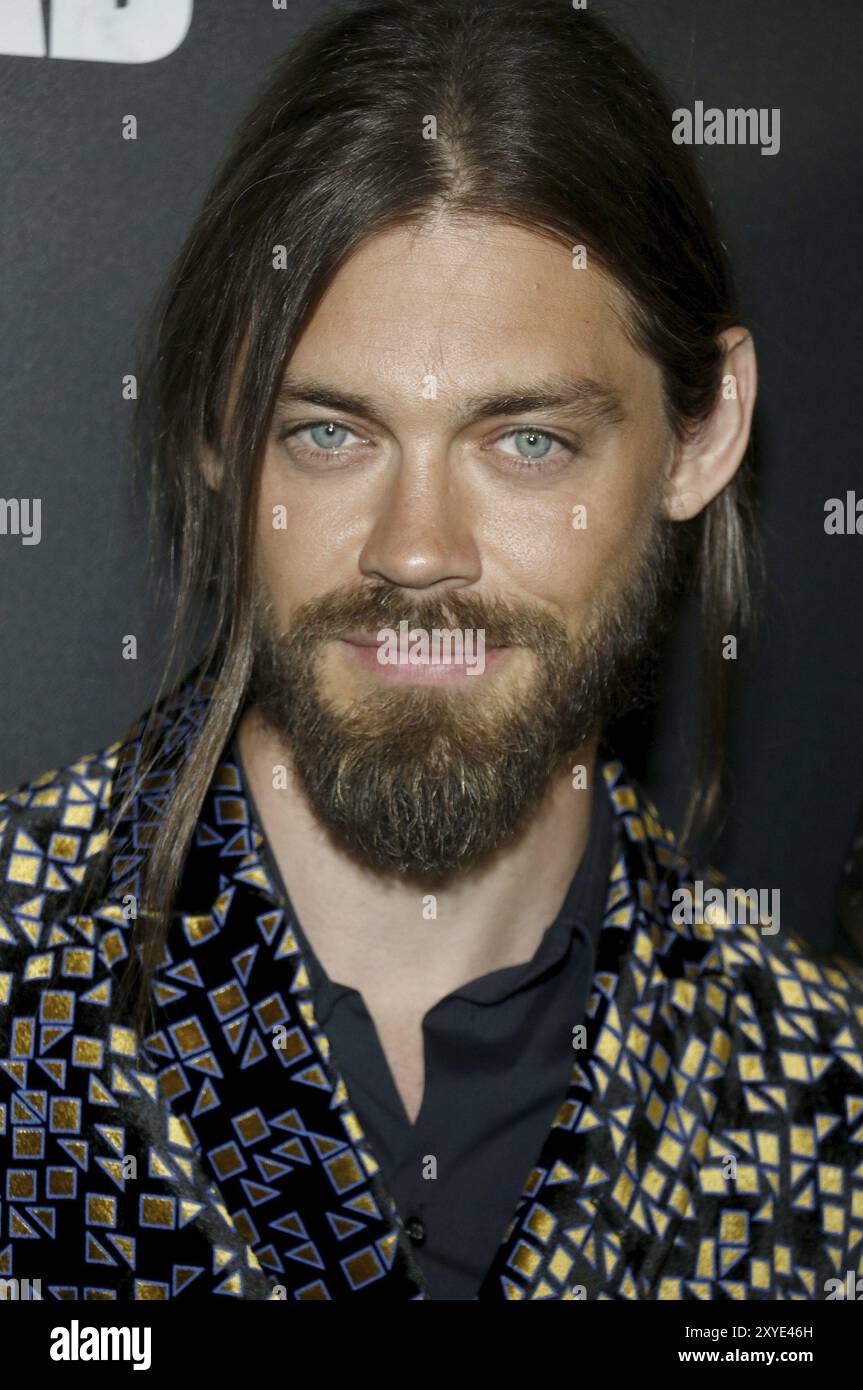 Tom Payne bei der Premiere von AMCs „The Walking Dead“ Staffel 9, die am 27. September 2018 im DGA Theater in Los Angeles, USA, stattfand Stockfoto