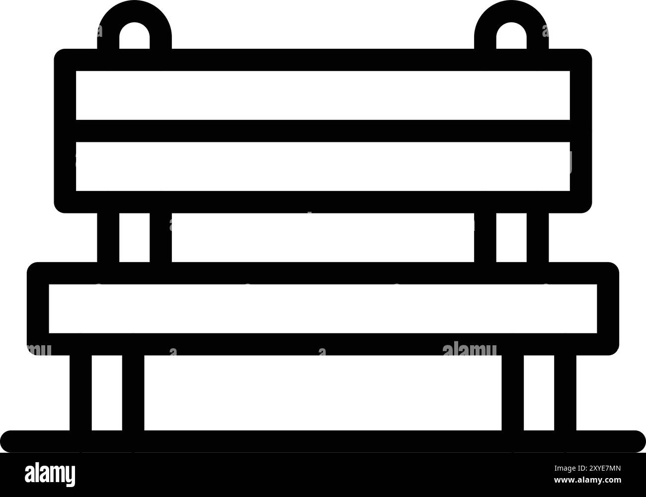 Symbol „Tischvektor“ Konstruktionsdarstellung Stock Vektor