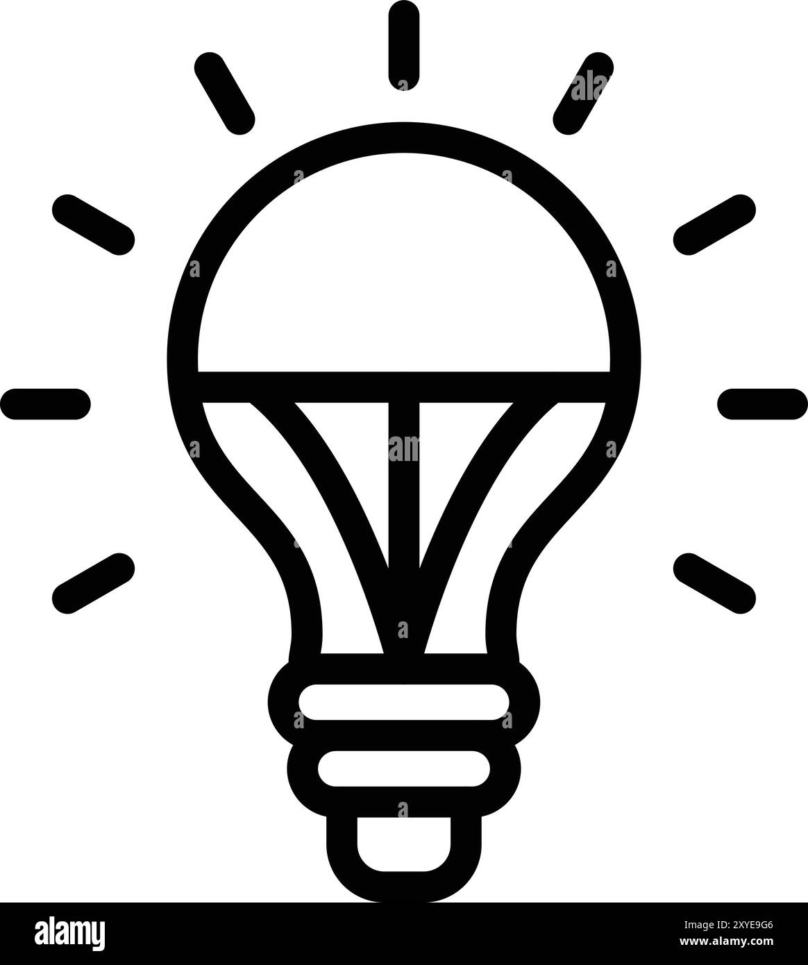 LED-Glühlampe Vektor-Symbol Design-Illustration Stock Vektor